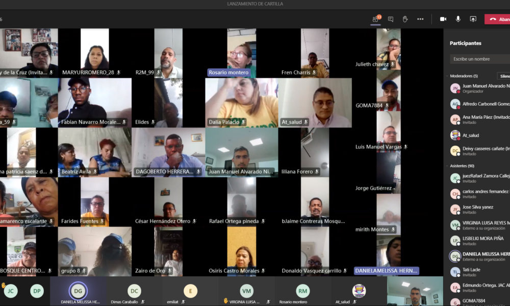 Lanzamiento cartilla con líderes comunales