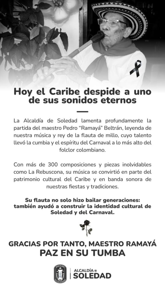 Soledad rinde homenaje póstumo al maestro Pedro “Ramayá” Beltrán y decreta tres días de duelo 42 IMG 20260411 WA0072