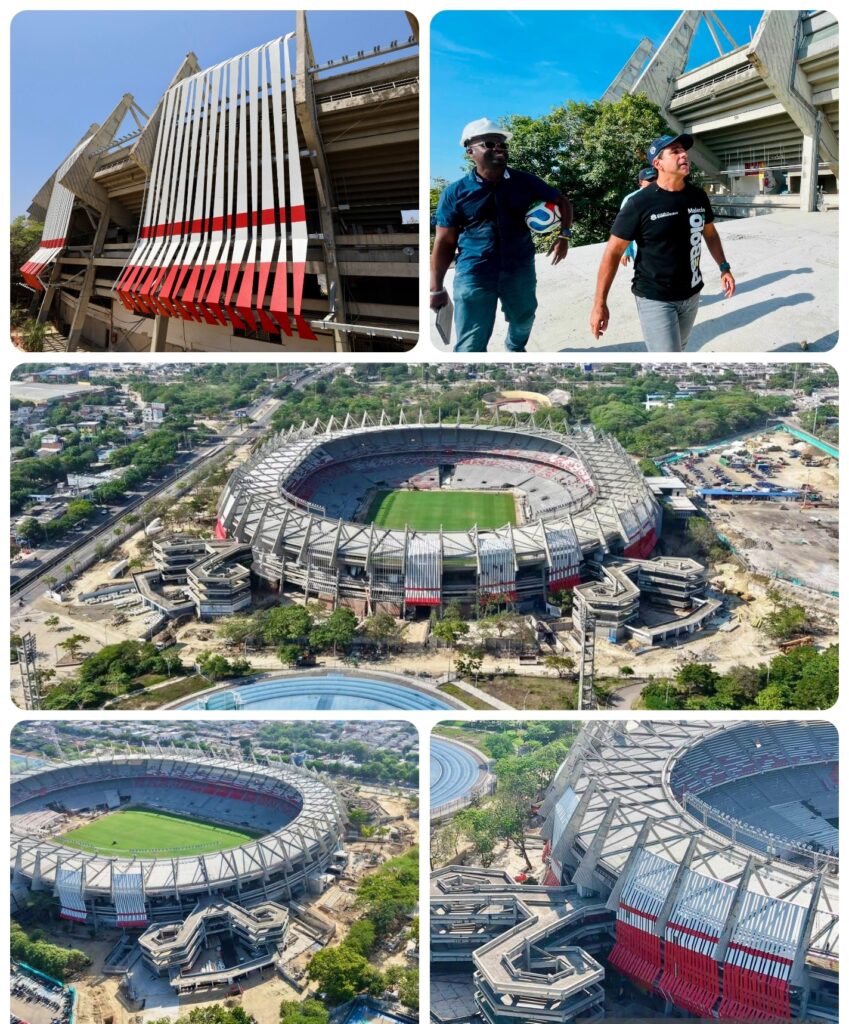 La nueva fachada del Supermetro avanza y transforma la imagen del escenario deportivo 42 Collage 2026 08 24 12 49 302