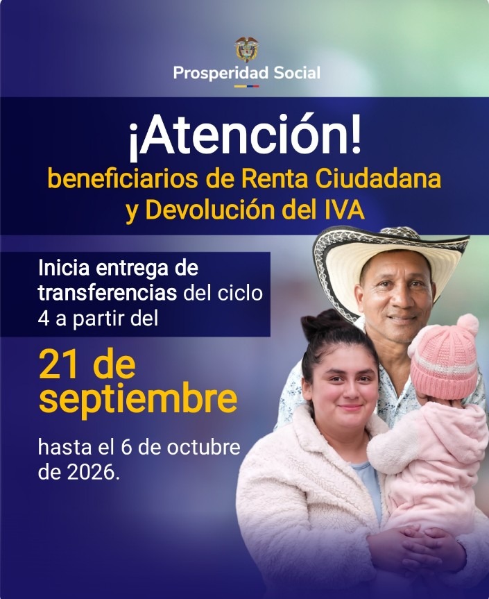Prosperidad Social inicia cuarta transferencia de Renta Ciudadana y Devolución del IVA 42 IMG 20260917 WA0056